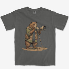 T-Shirt Pepper / S Bear Photographer Heavyweight Tee