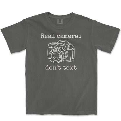 T-Shirt Pepper / S Real Cameras - Premium T-Shirt