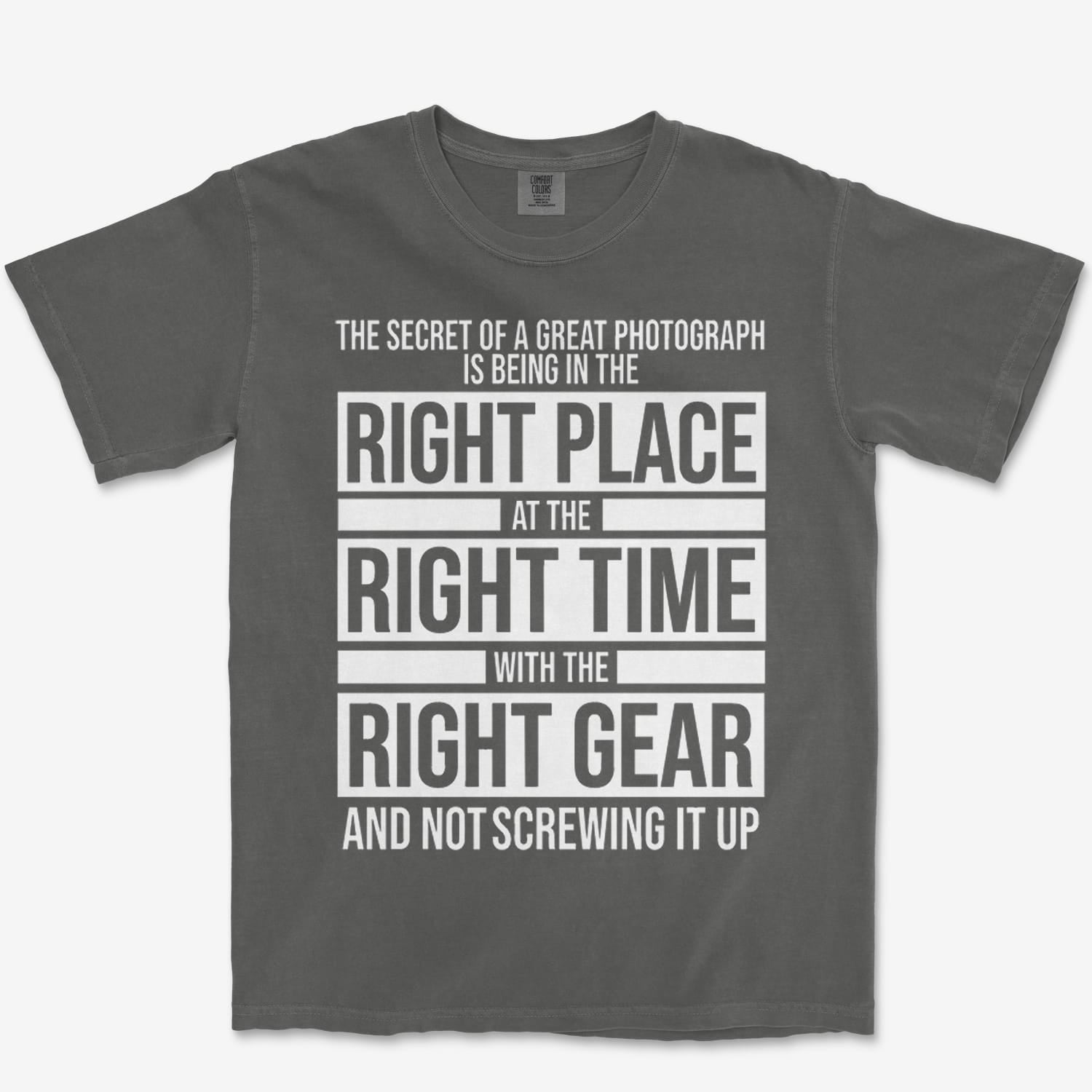 T-Shirt Pepper / S Right Place Heavyweight Tee