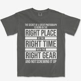 T-Shirt Pepper / S Right Place Heavyweight Tee