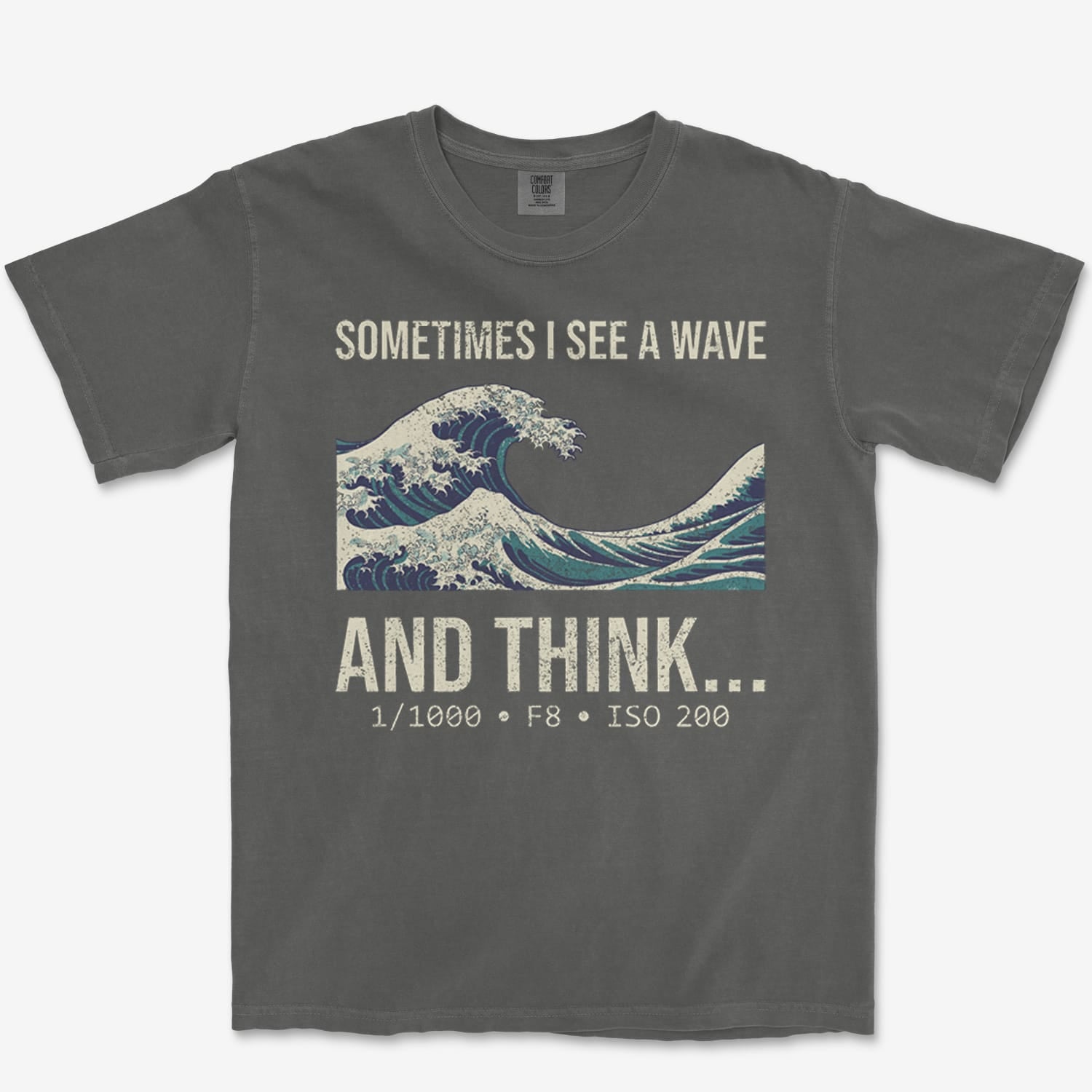 T-Shirt Pepper / S See A Wave Heavyweight Tee
