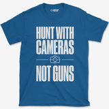 T-Shirt Royal / S Cameras Not Guns - T-shirt