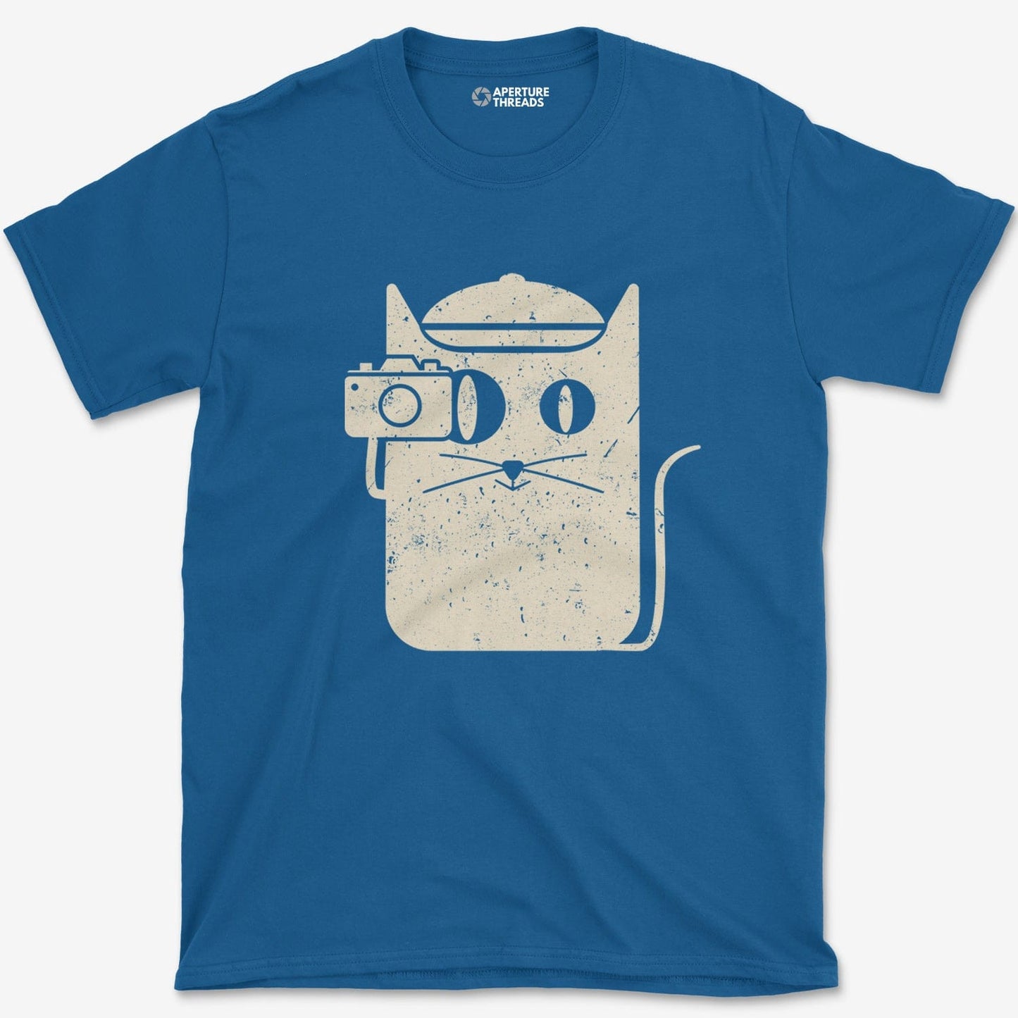T-Shirt Royal / S Cat Camera T-Shirt