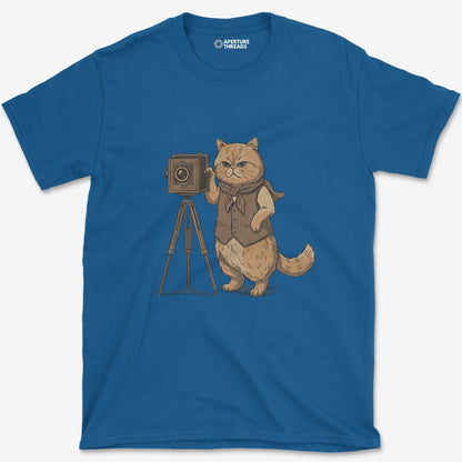 T-Shirt Royal / S Cat Photographer T-Shirt