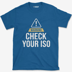 T-Shirt Royal / S Check ISO T-Shirt