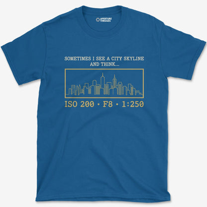 T-Shirt Royal / S City Skyline T-Shirt