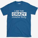 T-Shirt Royal / S Crazy Camera Lady T-Shirt