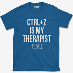 T-Shirt Royal / S CTRL Z Therapist T-Shirt