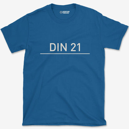 T-Shirt Royal / S DIN 21 T-Shirt