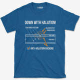 T-Shirt Royal / S Down With Halation T-Shirt