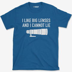 T-Shirt Royal / S I Like Big Lenses T-Shirt