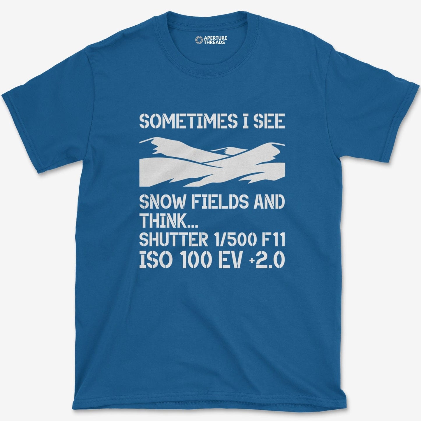T-Shirt Royal / S I See Snow T-Shirt