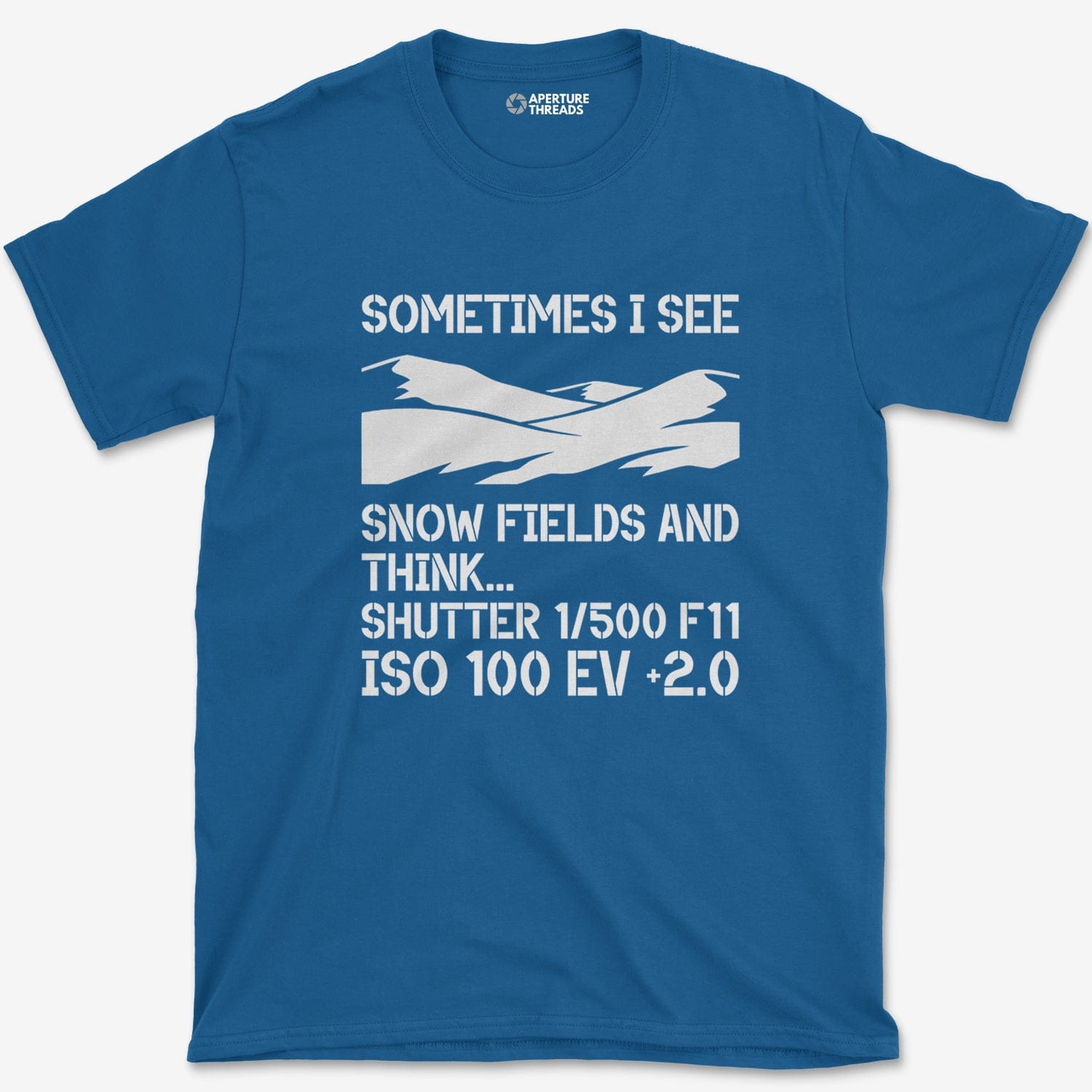 T-Shirt Royal / S I See Snow T-Shirt