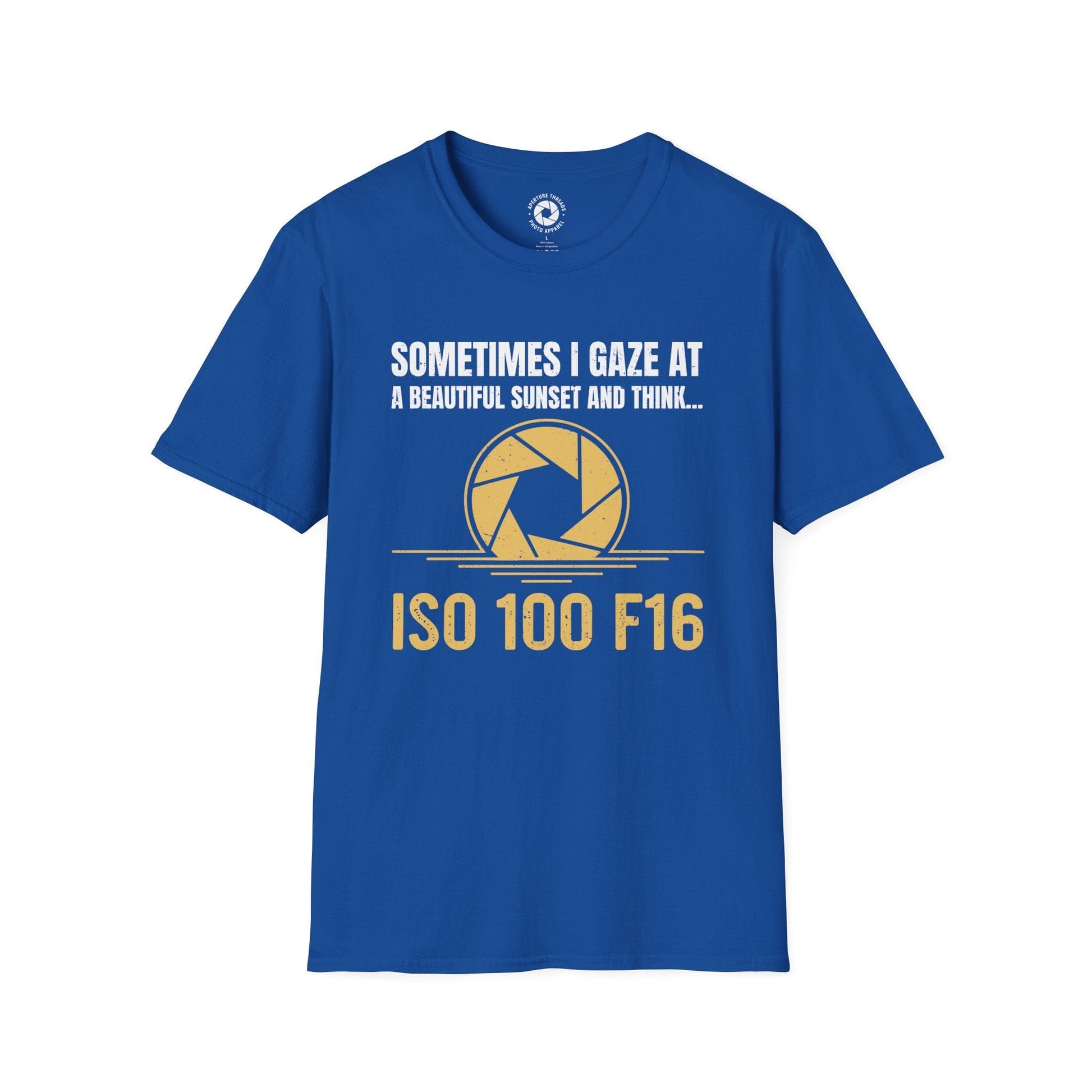 T-Shirt Royal / S ISO 100 F16 T-Shirt