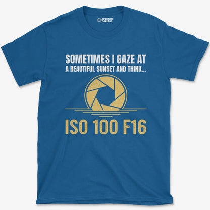 T-Shirt Royal / S ISO 100 F16 T-Shirt