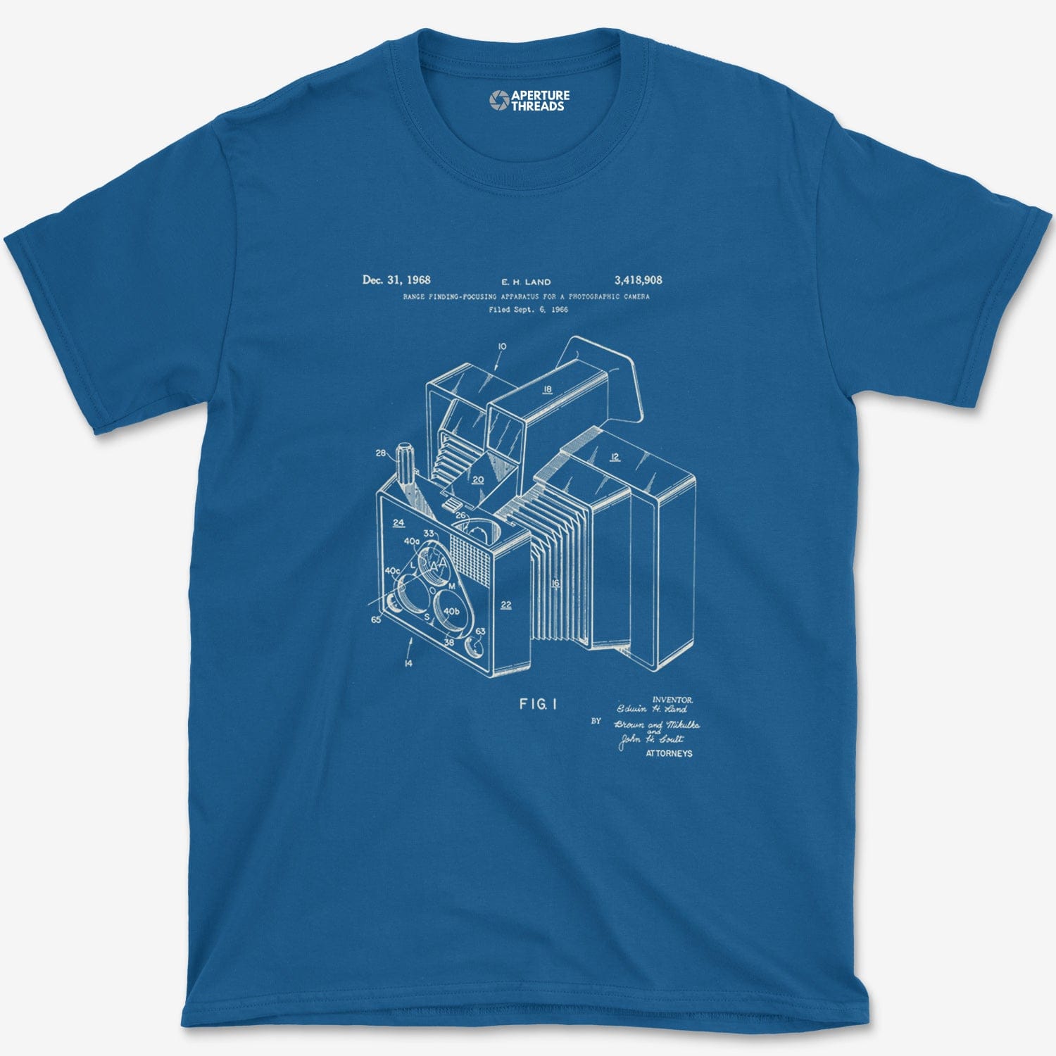 T-Shirt Royal / S Land Blueprint T-Shirt