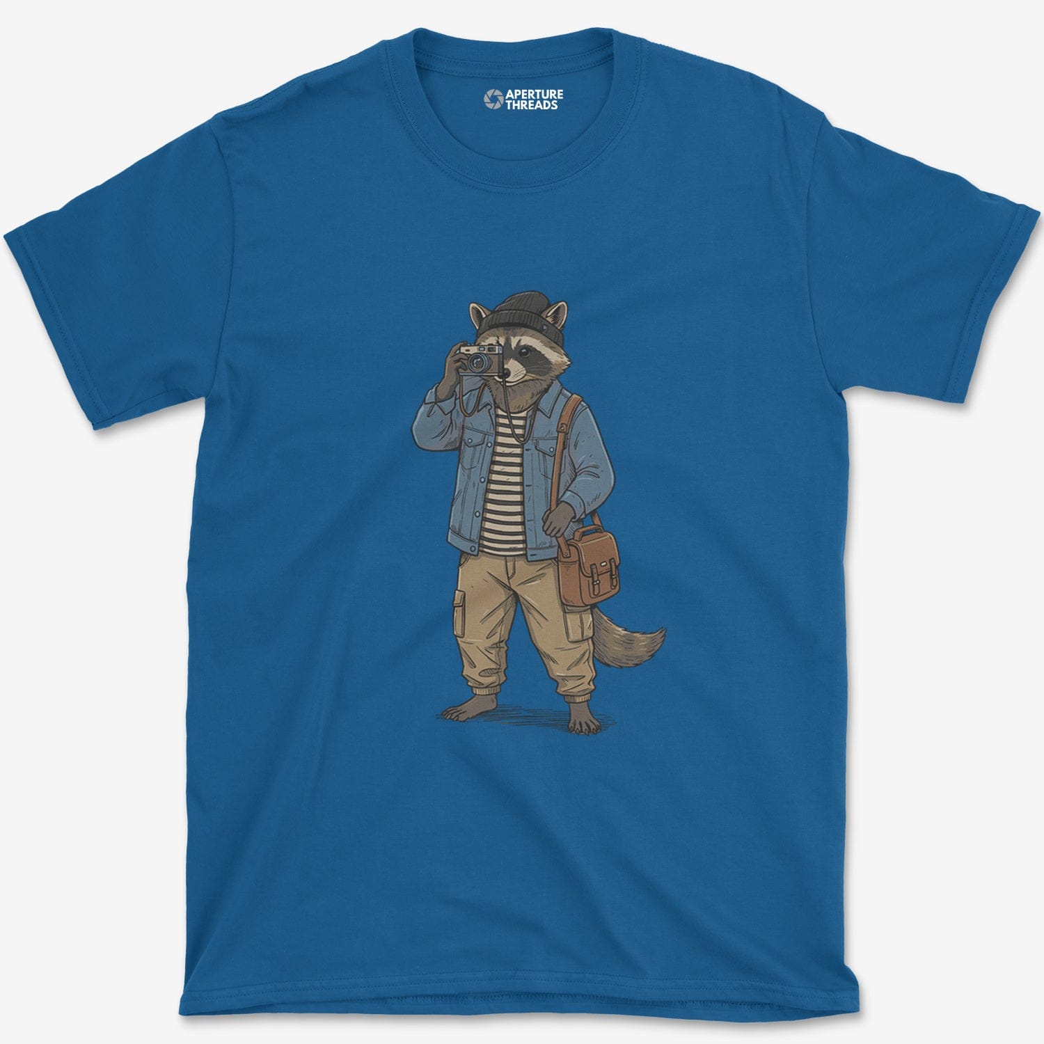 T-Shirt Royal / S Racoon Photographer T-Shirt