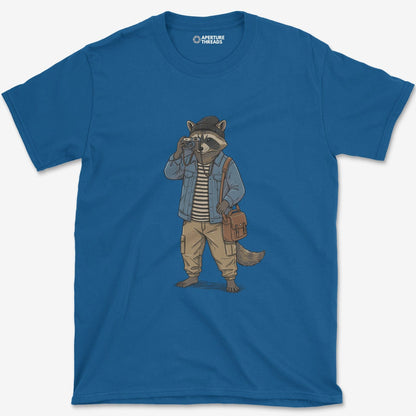 T-Shirt Royal / S Racoon Photographer T-Shirt