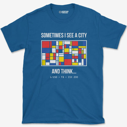 T-Shirt Royal / S See A City T-Shirt