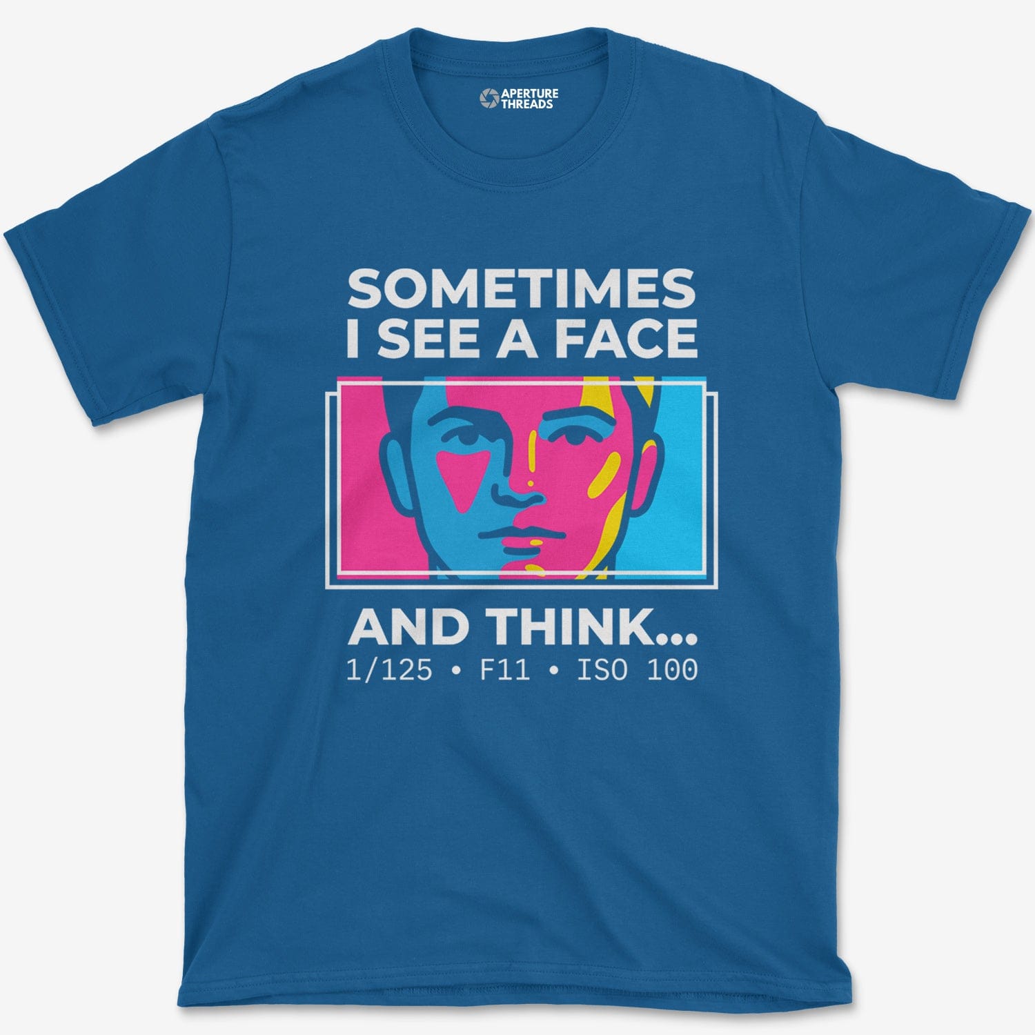 T-Shirt Royal / S See A Face T-Shirt