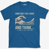 T-Shirt Royal / S See A Wave T-Shirt