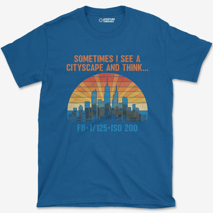 T-Shirt Royal / S See City Scape T-Shirt