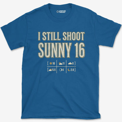T-Shirt Royal / S Shoot Sunny 16 T-Shirt