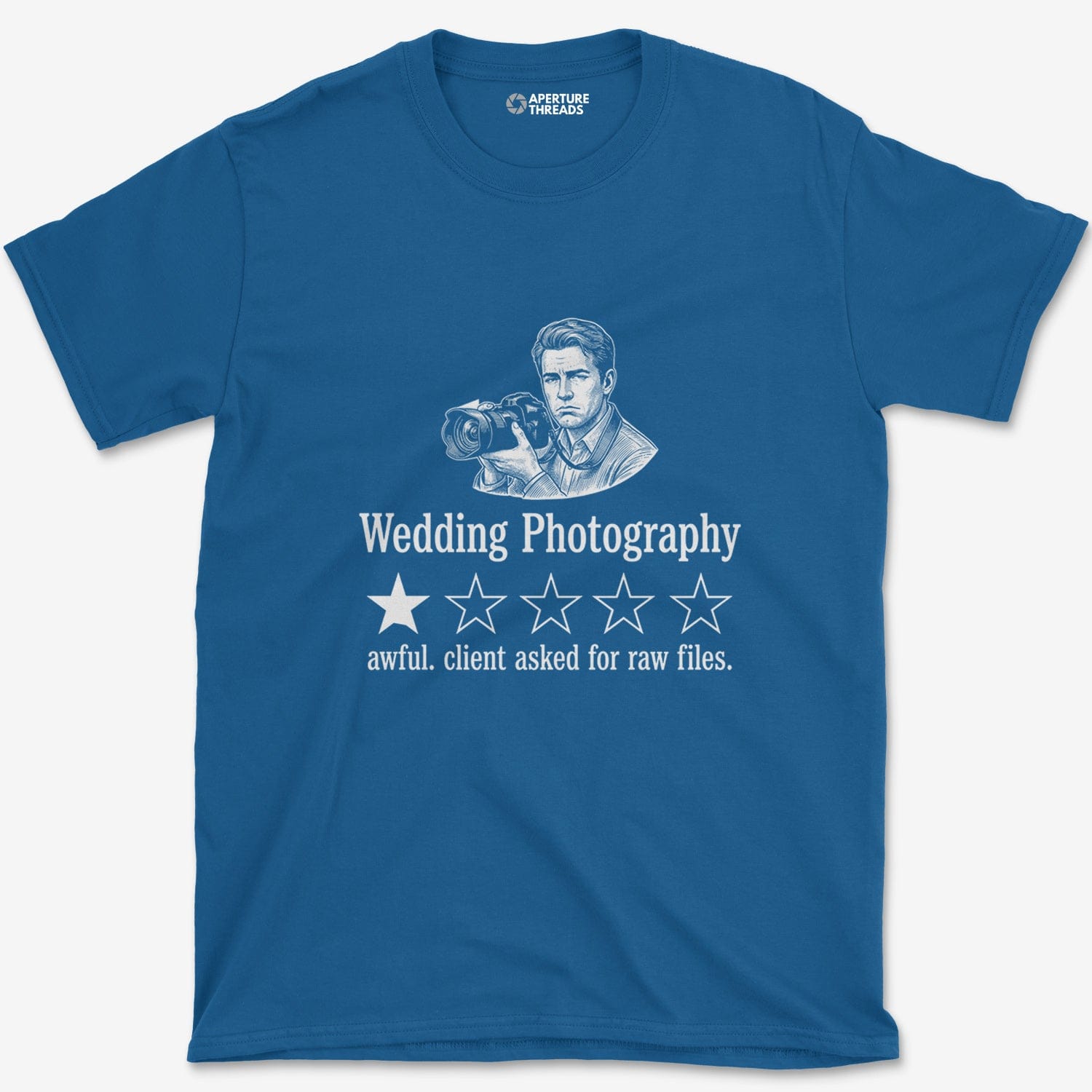 T-Shirt Royal / S Wedding Photography T-Shirt