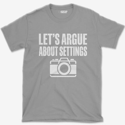 T-Shirt Sport Grey / S Argue About Settings T-Shirt