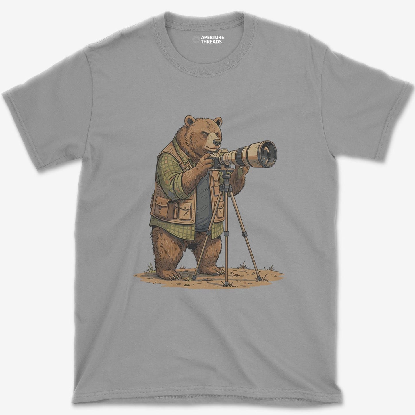 T-Shirt Sport Grey / S Bear Photographer T-Shirt
