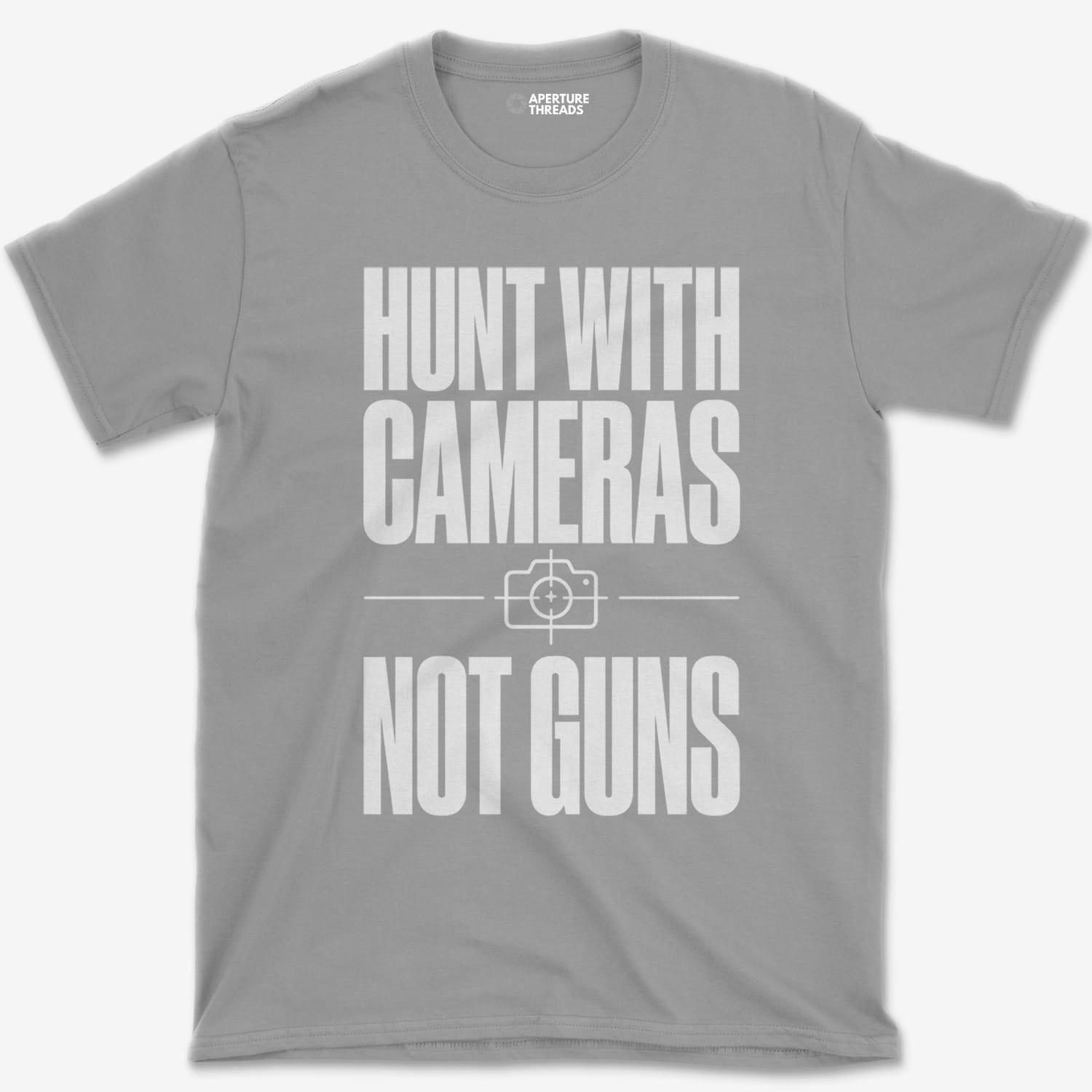 T-Shirt Sport Grey / S Cameras Not Guns - T-shirt