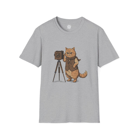 T-Shirt Sport Grey / S Cat Photographer T-Shirt
