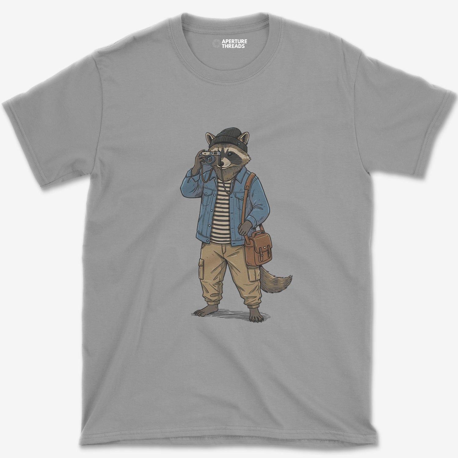 T-Shirt Sport Grey / S Racoon Photographer T-Shirt