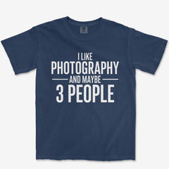 T-Shirt True Navy / S 3 People Heavyweight Tee
