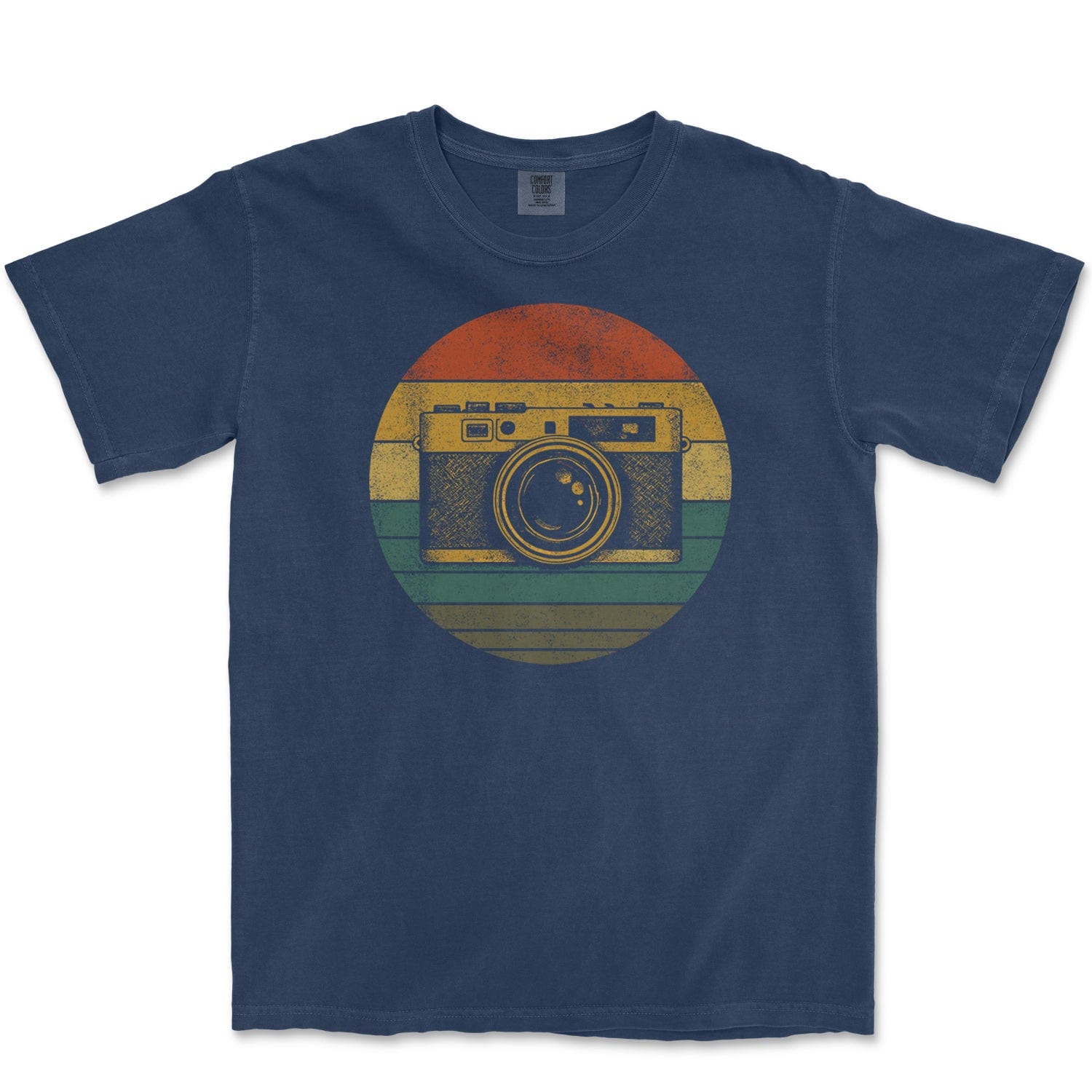 T-Shirt True Navy / S Camera Sunset - Premium T-Shirt