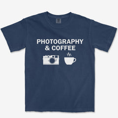 T-Shirt True Navy / S Coffee & Photography Heavyweight Tee