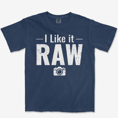 T-Shirt True Navy / S Like It Raw Heavyweight Tee