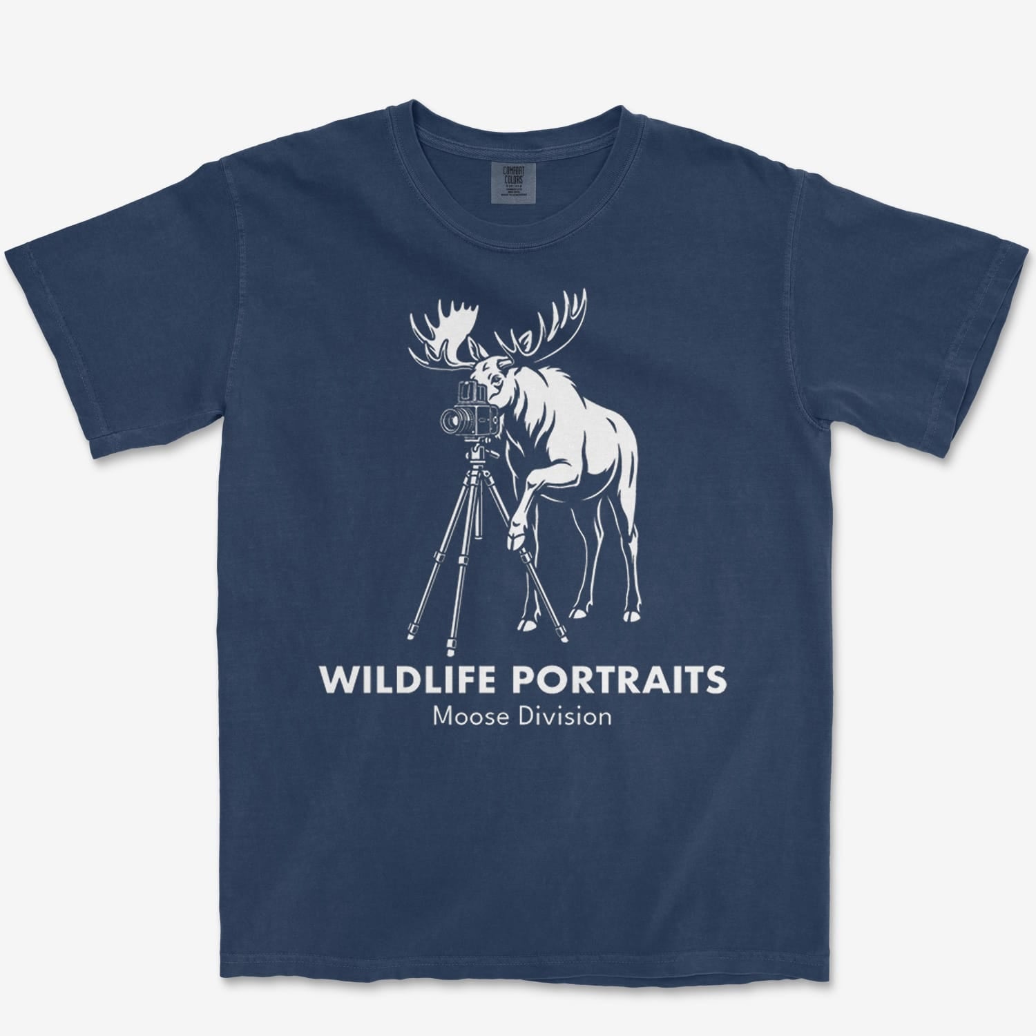 T-Shirt True Navy / S Moose Portraits Heavyweight Tee