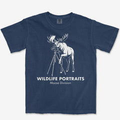 T-Shirt True Navy / S Moose Portraits Heavyweight Tee