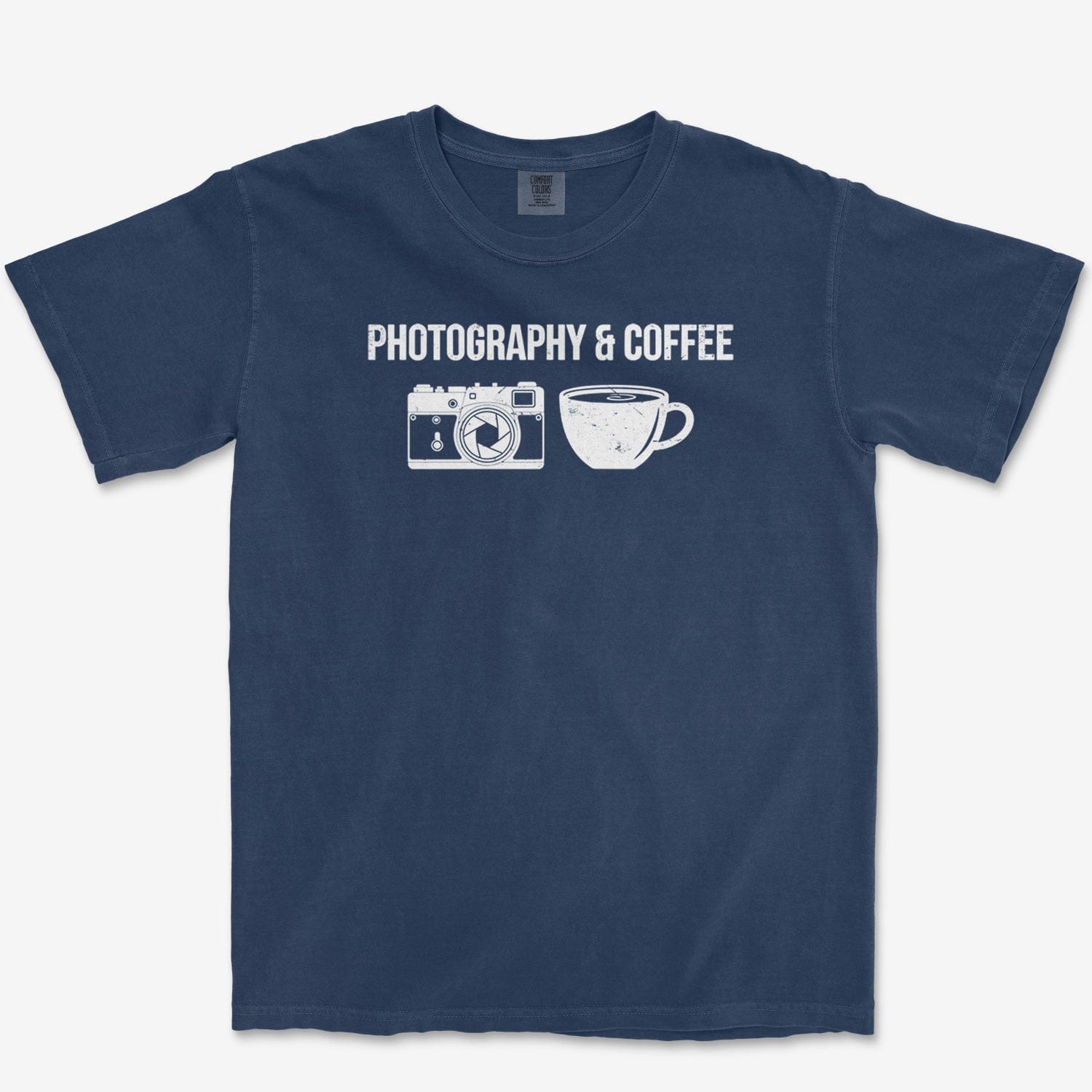 T-Shirt True Navy / S Photography & Coffee - Premium T-Shirt