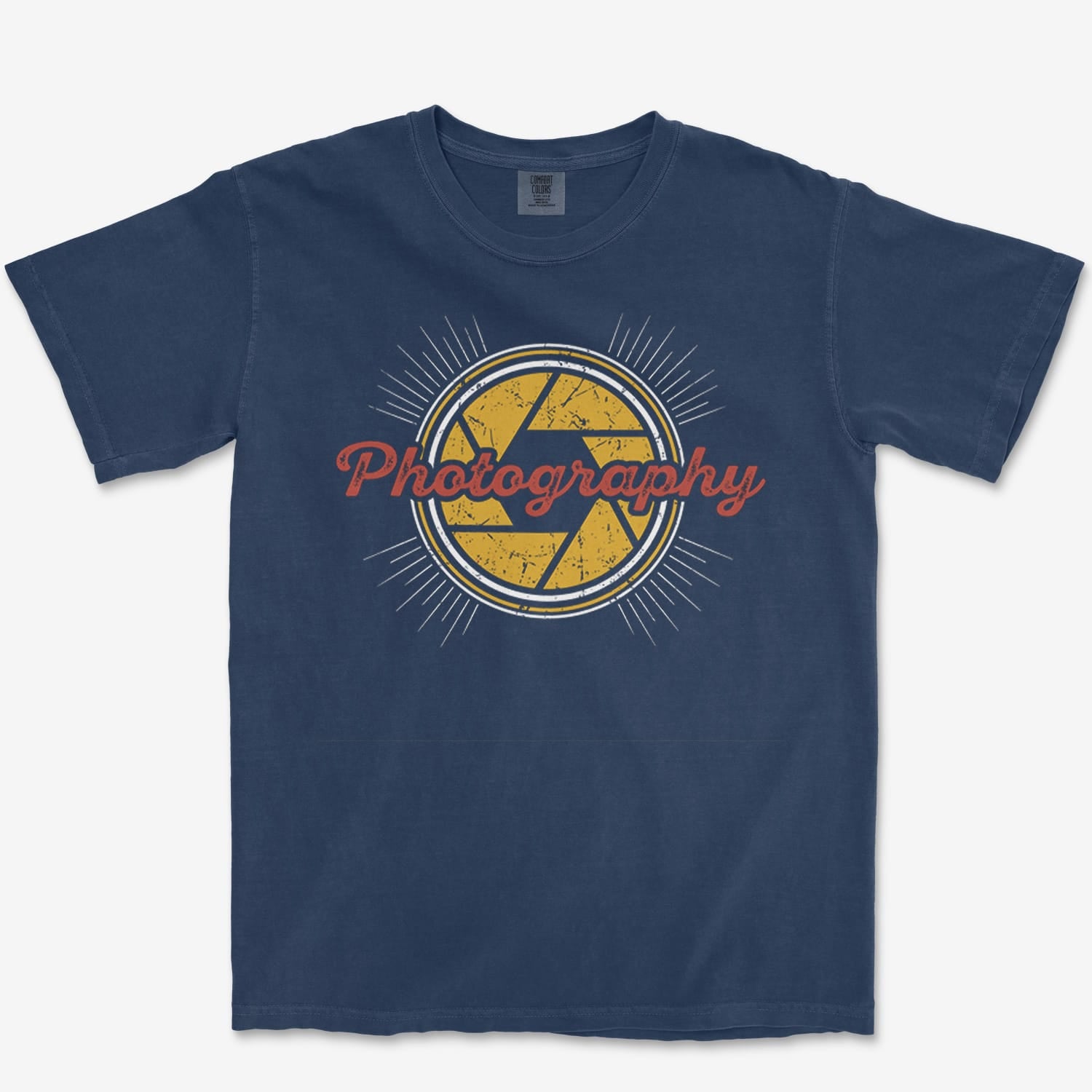 T-Shirt True Navy / S Photography Retro Heavyweight Tee