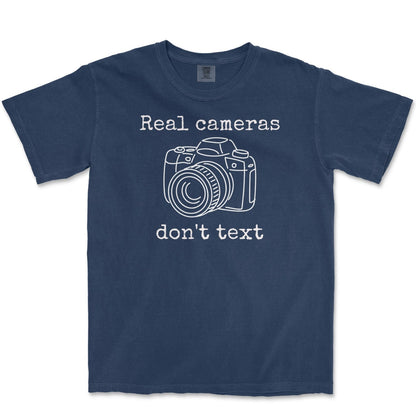 T-Shirt True Navy / S Real Cameras - Premium T-Shirt