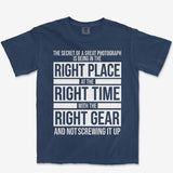 T-Shirt True Navy / S Right Place Heavyweight Tee