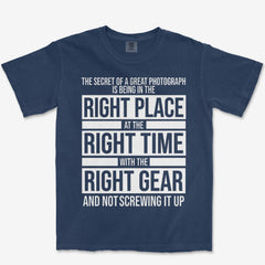 T-Shirt True Navy / S Right Place Heavyweight Tee