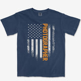 T-Shirt True Navy / S USA Photographer Heavyweight Tee
